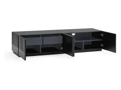 Discount Teulat Móvel TV 4 portas 2 gavetas 182x48 cm Preto