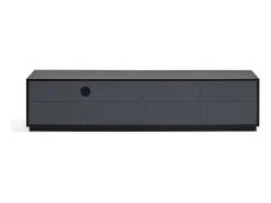 Discount Teulat Móvel TV 4 portas 2 gavetas 182x48 cm Preto