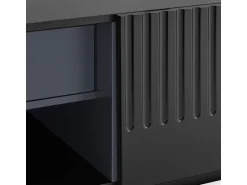 Discount Teulat Móvel TV 4 portas 2 gavetas 182x48 cm Preto