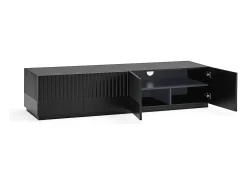 Discount Teulat Móvel TV 4 portas 2 gavetas 182x48 cm Preto