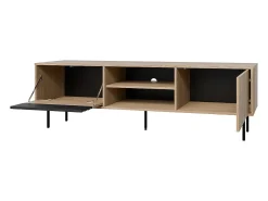Sale Petits-Meubles Móvel TV 2 portas Astra madeira e 180cm Preto
