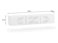 Discount Petits-Meubles Móvel TV 3 portas Aura 170cm Branco