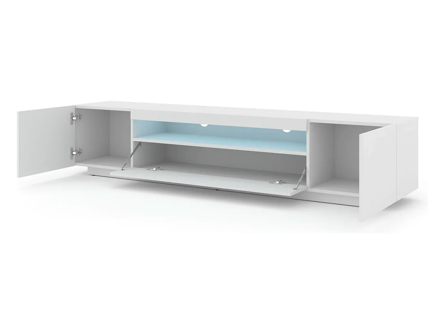 Móvel De Tv|Furnlux Móvel TV 3 portas Aurus 200cm Branco