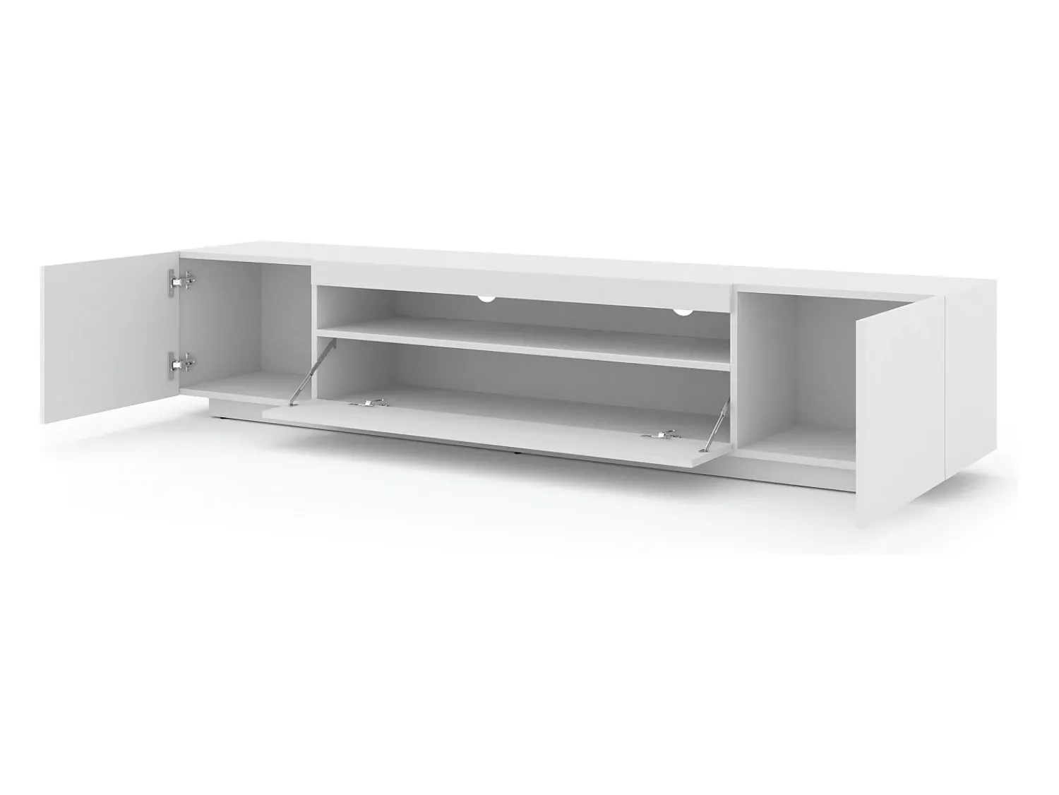 Móvel De Tv*Furnlux Móvel TV 3 portas Aurus 200cm Branco