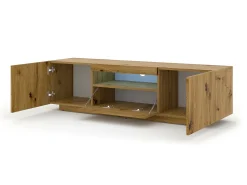 Online Furnlux Móvel TV 3 portas Aurus madeira 150cm Creme