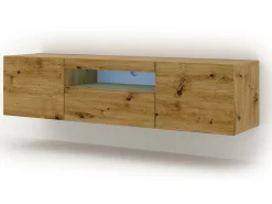 Online Furnlux Móvel TV 3 portas Aurus madeira 150cm Creme