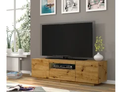 Online Furnlux Móvel TV 3 portas Aurus madeira 150cm Creme