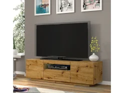 Móvel De Tv|Furnlux Móvel TV 3 portas Aurus madeira 150cm Creme