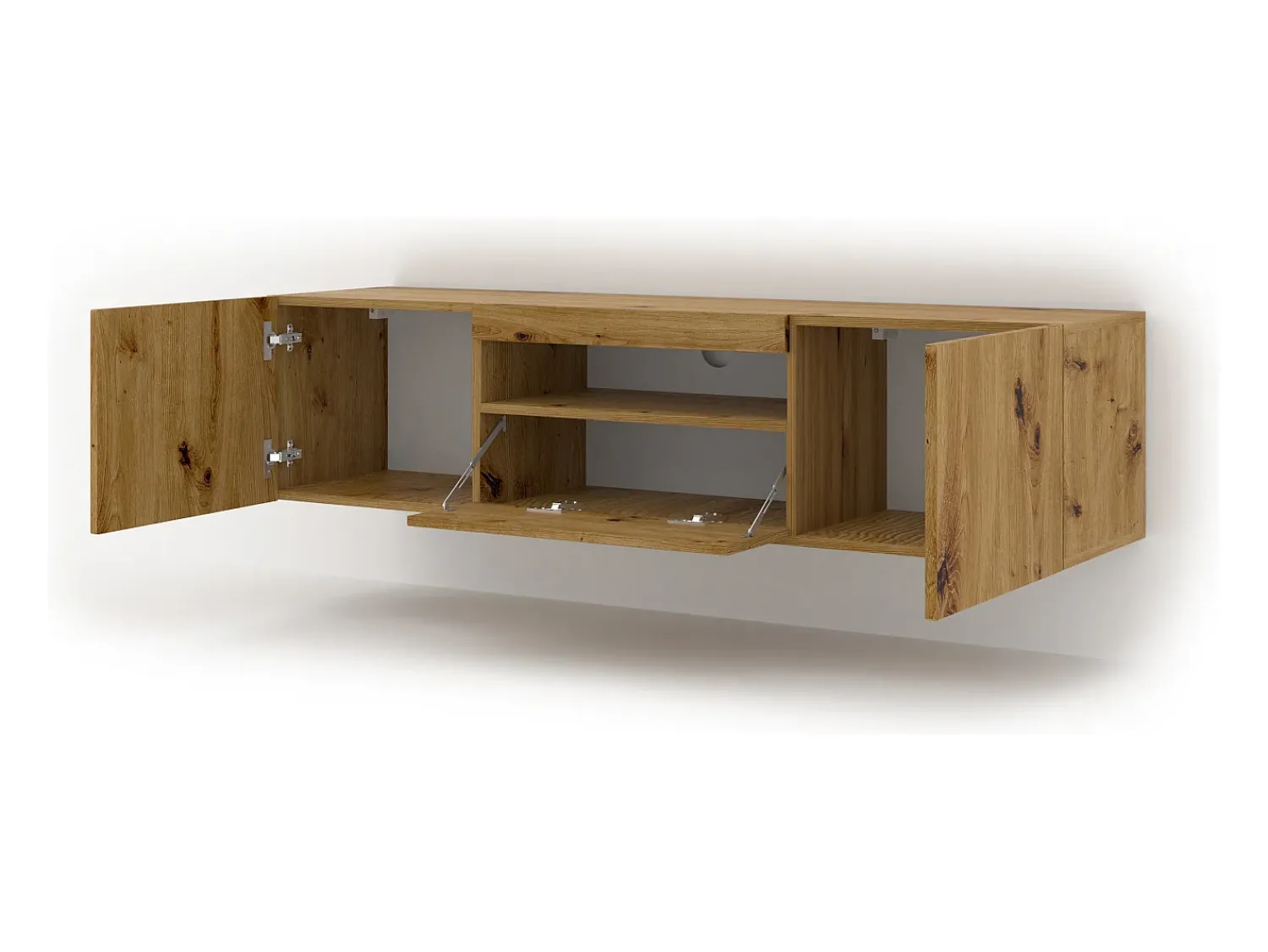 Móvel De Tv|Furnlux Móvel TV 3 portas Aurus madeira 150cm Creme