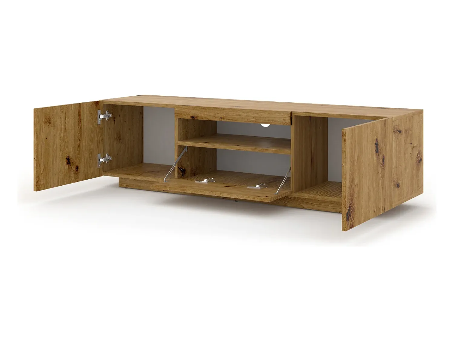 Móvel De Tv|Furnlux Móvel TV 3 portas Aurus madeira 150cm Creme