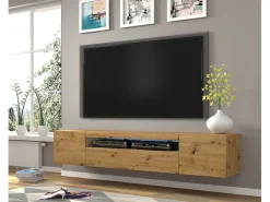 Outlet Furnlux Móvel TV 3 portas Aurus madeira 200cm Creme