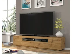 Outlet Furnlux Móvel TV 3 portas Aurus madeira 200cm Creme