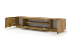 Móvel De Tv|Furnlux Móvel TV 3 portas Aurus madeira 200cm Natural claro