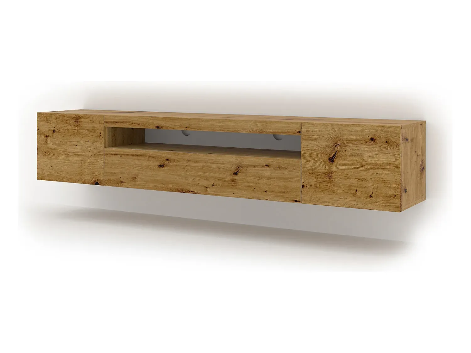 Móvel De Tv|Furnlux Móvel TV 3 portas Aurus madeira 200cm Natural claro