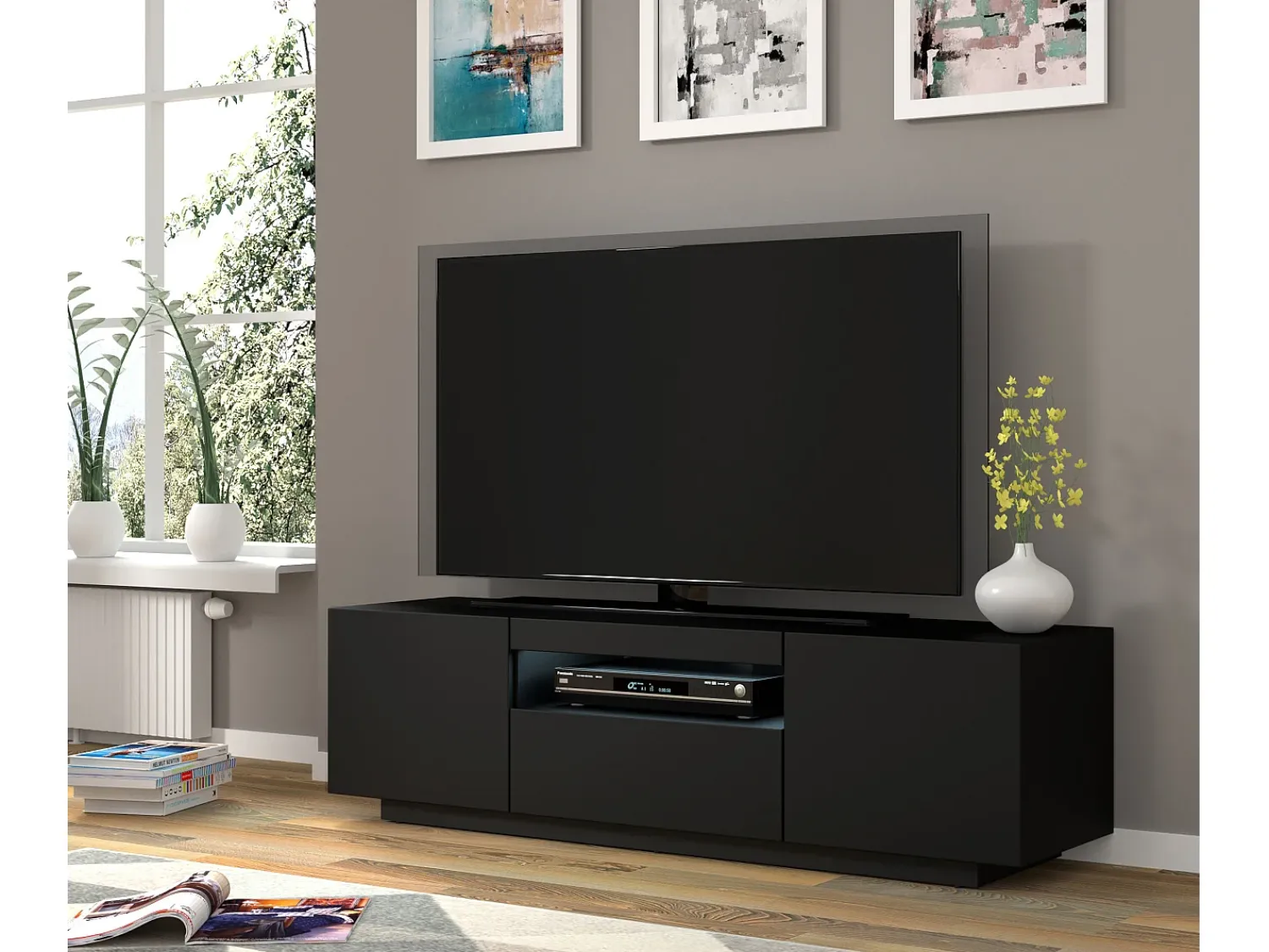 Furnlux Móvel TV 3 portas Aurus 150cm^ Móvel De Tv