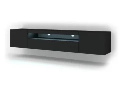 Móvel De Tv*Furnlux Móvel TV 3 portas Aurus 200cm Preto