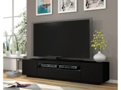 Móvel De Tv*Furnlux Móvel TV 3 portas Aurus 200cm Preto