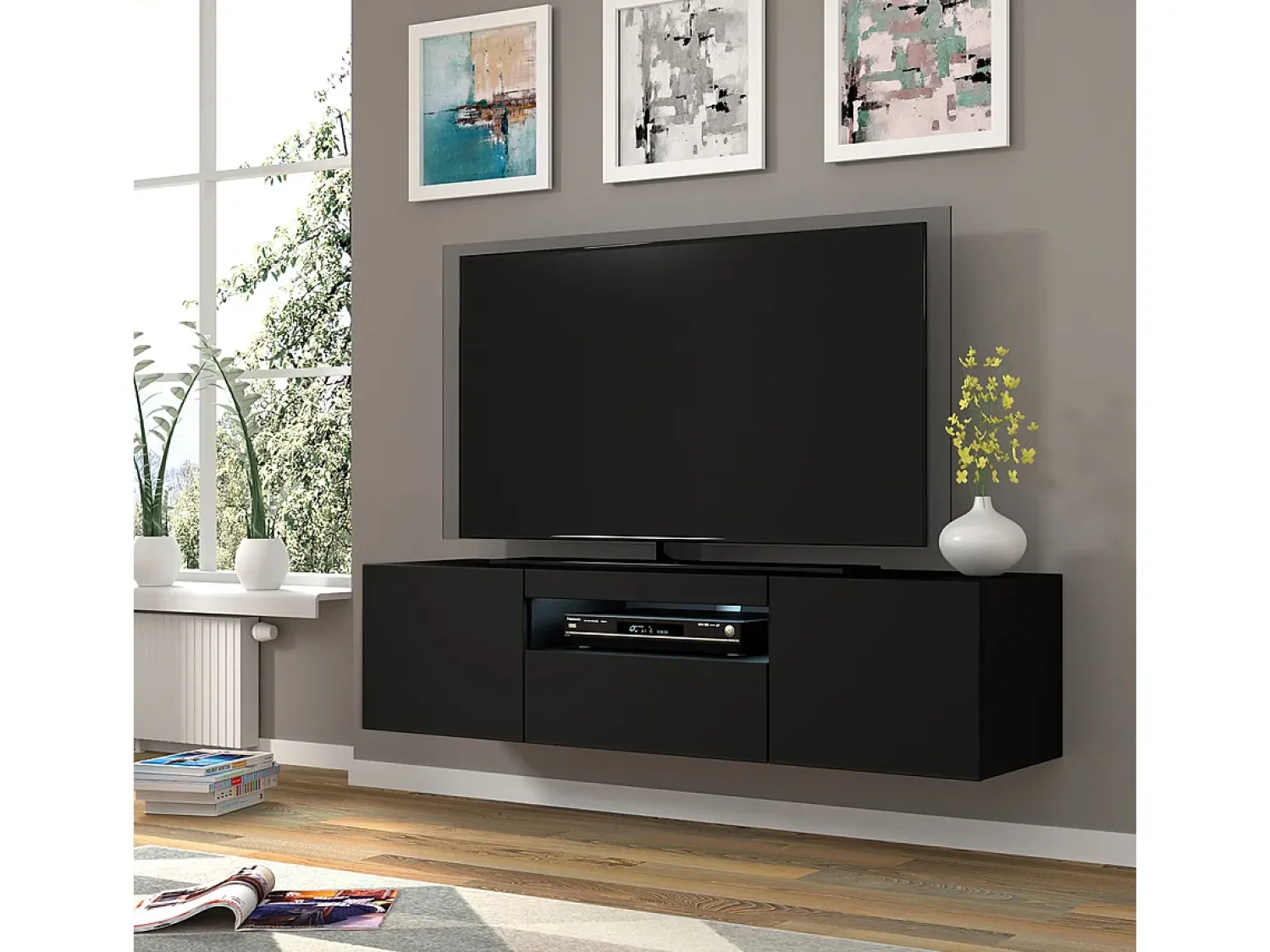 Furnlux Móvel TV 3 portas Aurus 150cm^ Móvel De Tv
