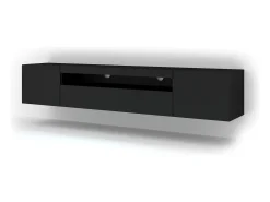 Móvel De Tv*Furnlux Móvel TV 3 portas Aurus 200cm Preto