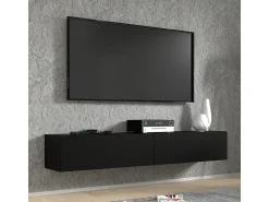 Móvel De Tv|Petits-Meubles Móvel TV 2 portas Bali mate 180cm Preto