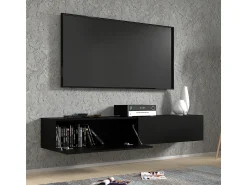 Móvel De Tv|Petits-Meubles Móvel TV 2 portas Bali mate 180cm Preto