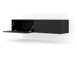 Móvel De Tv*Petits-Meubles Móvel TV 2 portas Bali mate 140cm Preto