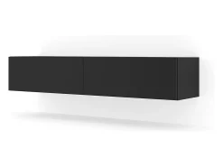Petits-Meubles Móvel TV 2 portas Bali mate 160cm Preto