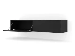 Petits-Meubles Móvel TV 2 portas Bali mate 160cm Preto