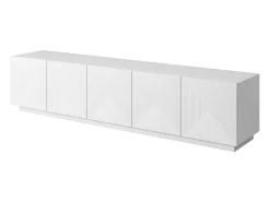 Hot Móvel TV 5 portas em madeira laminada 200x40 cm Branco