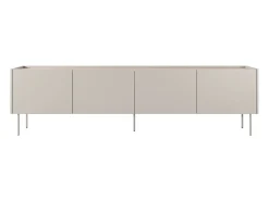 Móvel TV 4 portas com pé metálico 220x60 cm^ Móvel De Tv