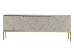 Móvel De Tv*Petits-Meubles Móvel TV 3 portas Daria caxemira 151cm Bege