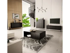 Móvel De Tv|Petits-Meubles Móvel TV 3 portas Daria 151cm Preto