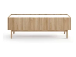 Móvel TV 3 portas em madeira laminada 144x48 cm^ Móvel De Tv