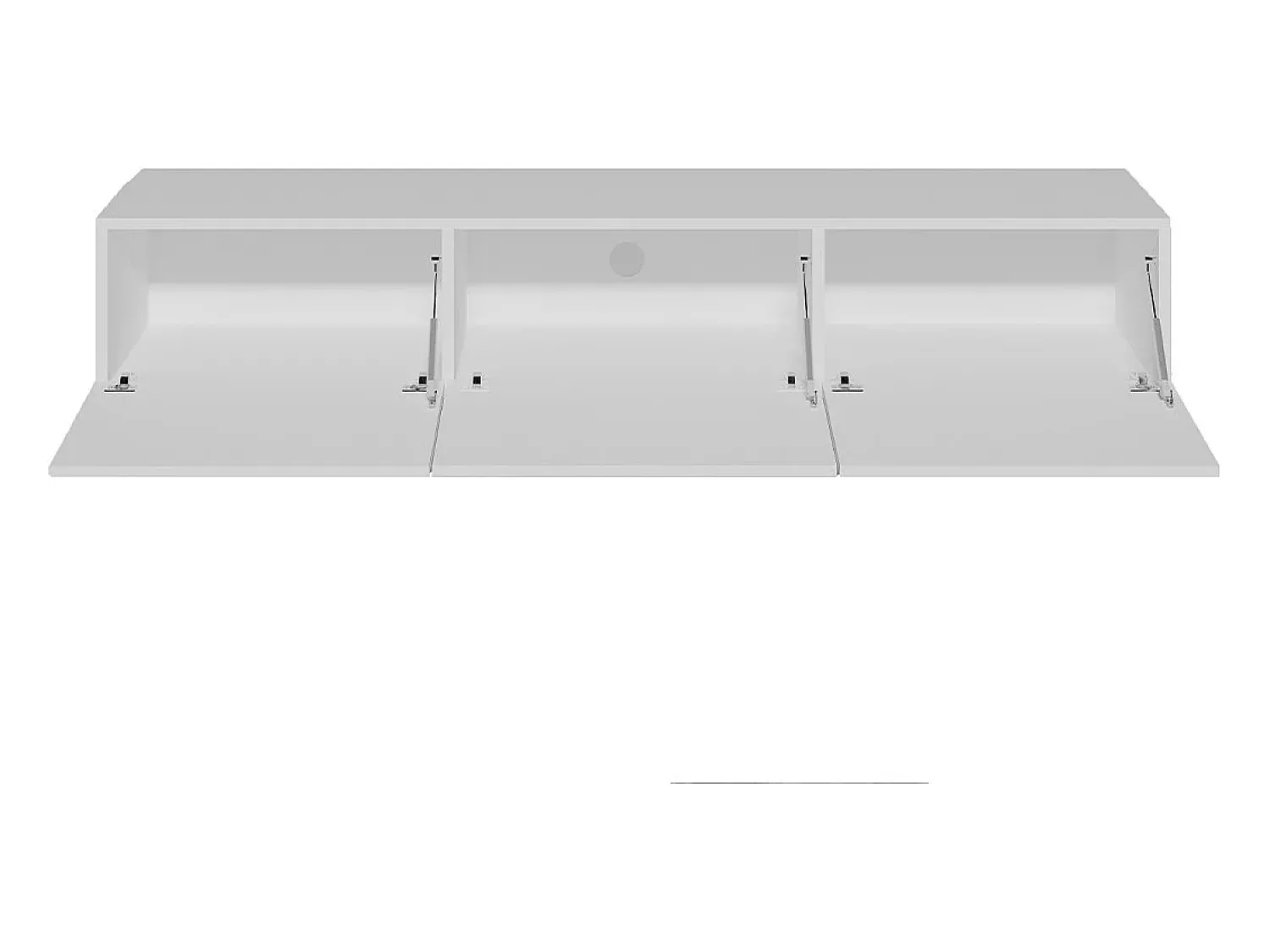 Móvel De Tv*Petits-Meubles Móvel TV 3 portas Idao 160cm Branco