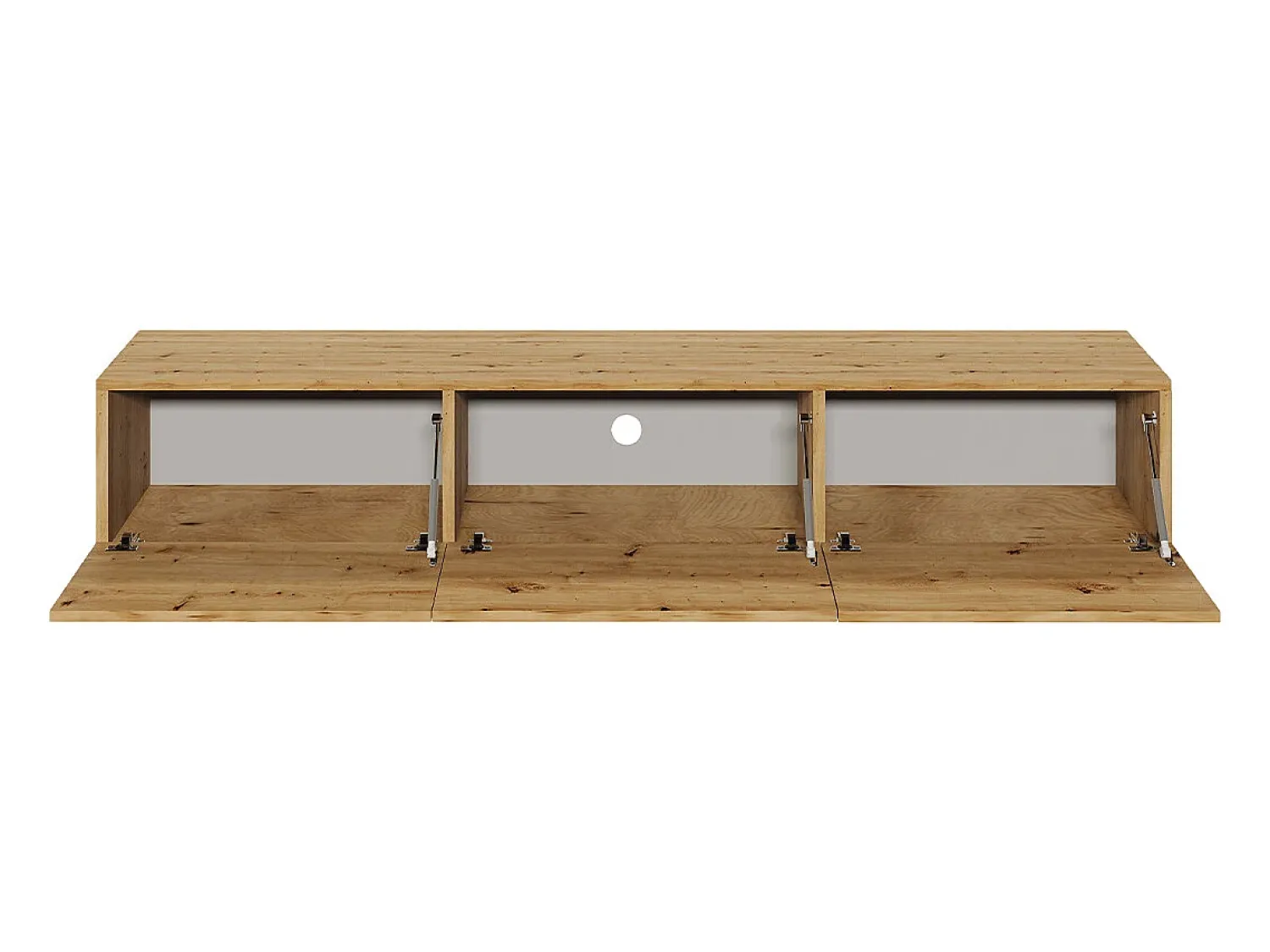 Petits-Meubles Móvel TV 3 portas Idao madeira clara 160cm^ Móvel De Tv