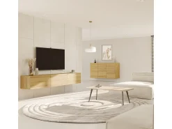 Petits-Meubles Móvel TV 3 portas Idao madeira 160cm^ Móvel De Tv
