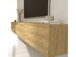 Petits-Meubles Móvel TV 3 portas Idao madeira 160cm^ Móvel De Tv