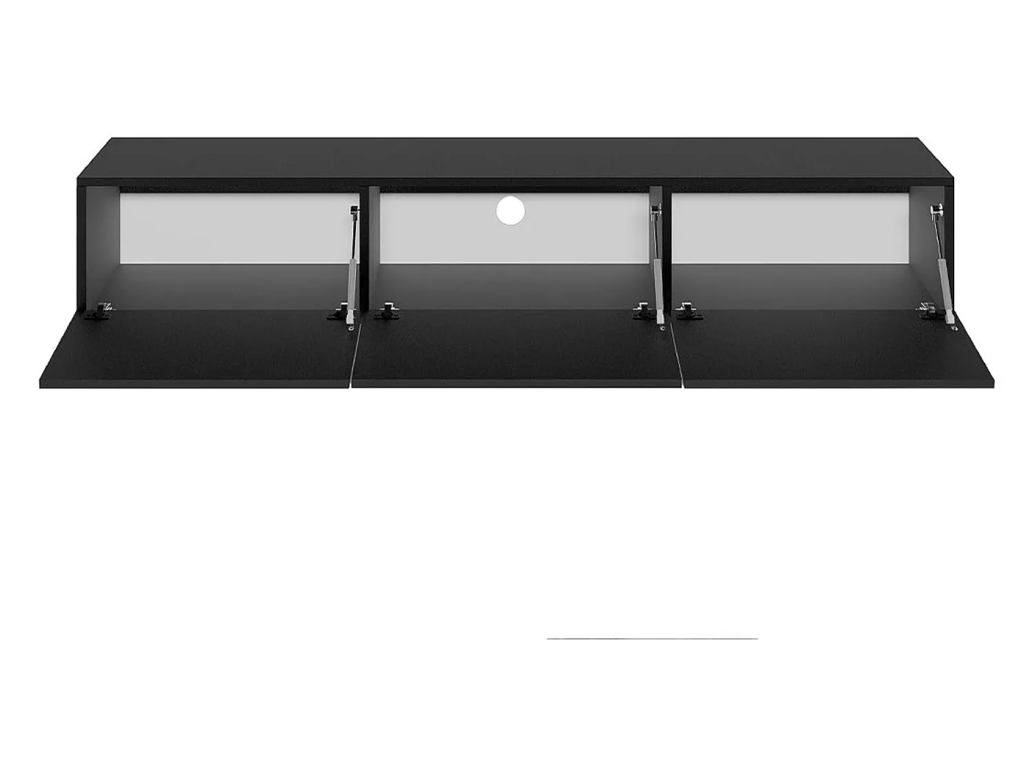 Sale Petits-Meubles Móvel TV 3 portas Idao 160cm Preto