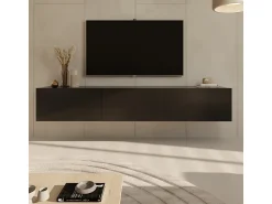 Sale Petits-Meubles Móvel TV 3 portas Idao 160cm Preto