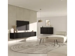 Sale Petits-Meubles Móvel TV 3 portas Idao 160cm Preto