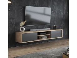 Petits-Meubles Móvel TV 2 portas Idra e madeira 180cm^ Móvel De Tv