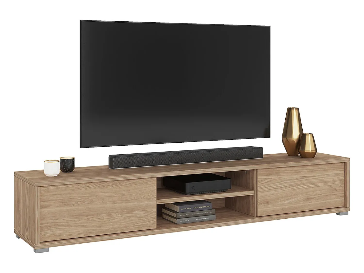 Móvel De Tv|Petits-Meubles Móvel TV 2 portas Idra madeira 180cm Natural claro