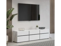 Móvel De Tv*Petits-Meubles Móvel TV 3 portas Lilia 180cm Branco