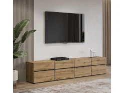 Móvel De Tv|Petits-Meubles Móvel TV 4 portas Lilia madeira 225cm Castanho