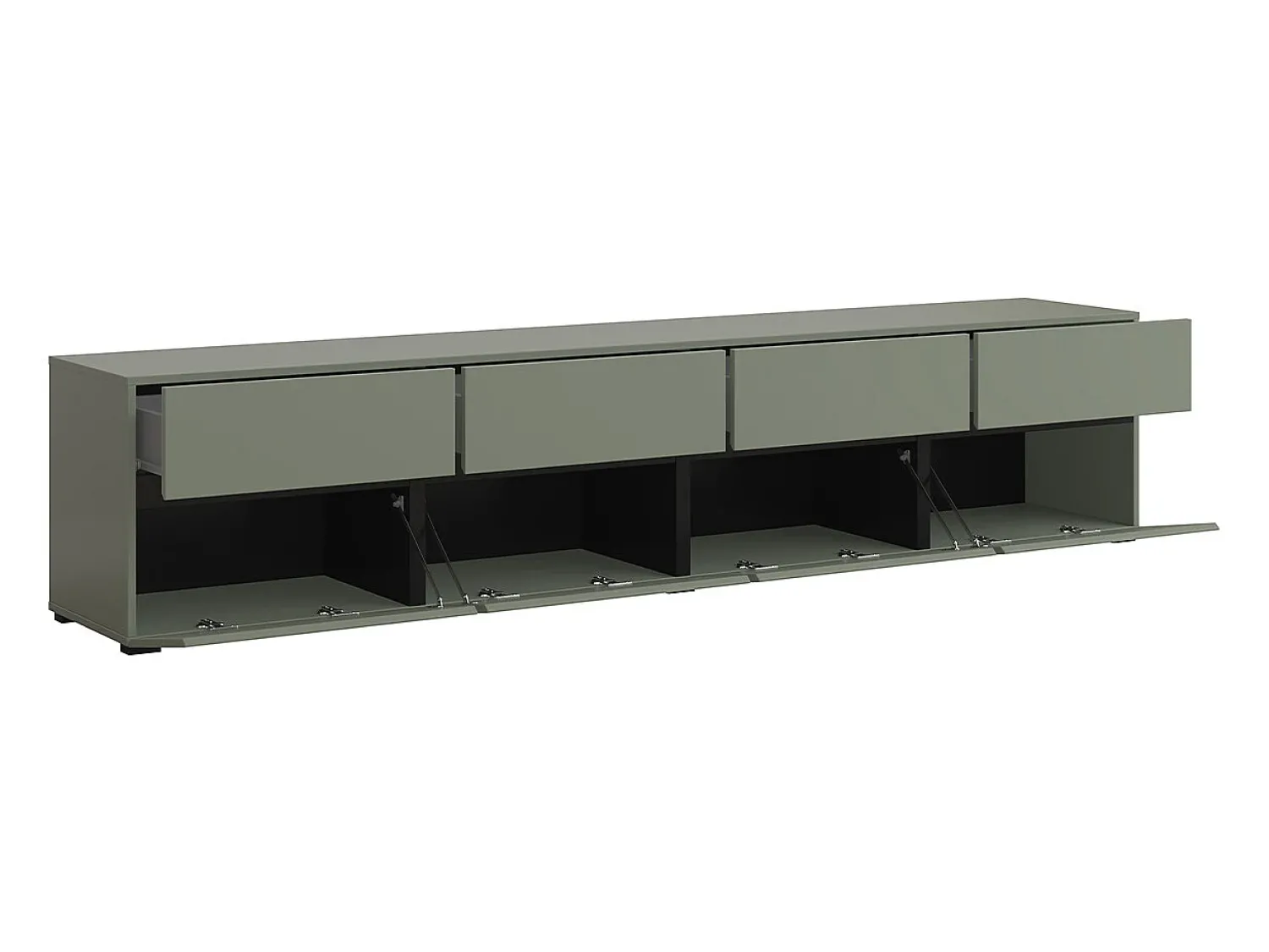 Discount Petits-Meubles Móvel TV 4 portas Lilia 225cm Verde