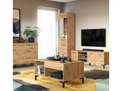 Móvel De Tv*Petits-Meubles Móvel TV 3 portas Liora madeira 155cm Natural claro