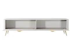Discount Móvel TV: 2 portas, móveis: Cashmere, pés dourados, 200 x 51,2 x 38cm Bege