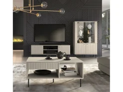 Móvel De Tv|Petits-Meubles Móvel TV 2 portas Nova 160cm Bege