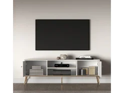 Móvel De Tv|Petits-Meubles Móvel TV 2 portas Olivia caxemira 160cm Bege