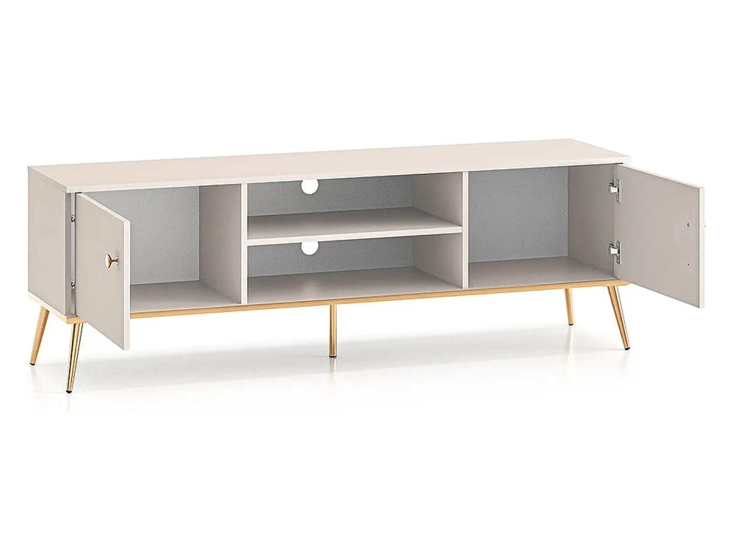 Móvel De Tv|Petits-Meubles Móvel TV 2 portas Olivia caxemira 160cm Bege